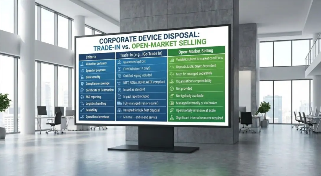 Phone trade in comparison