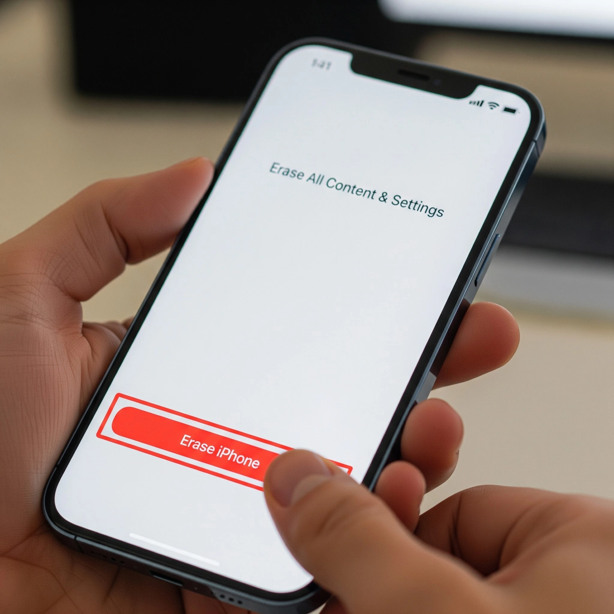 Factory reset your iphone