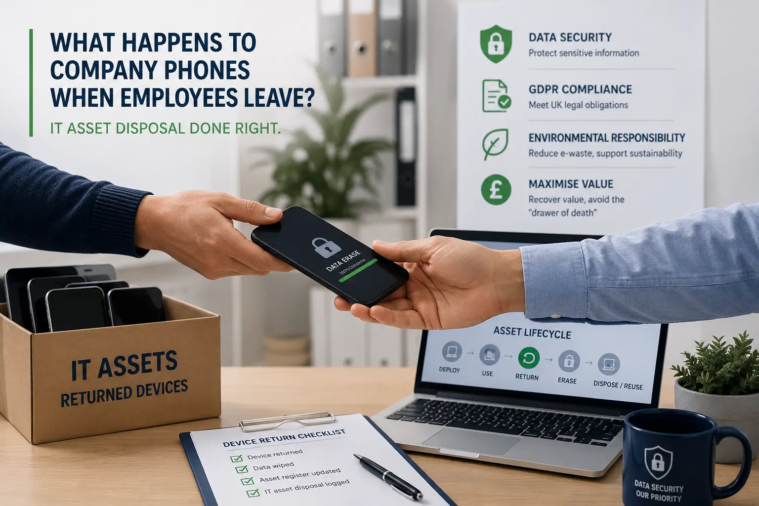 Secure IT asset return process