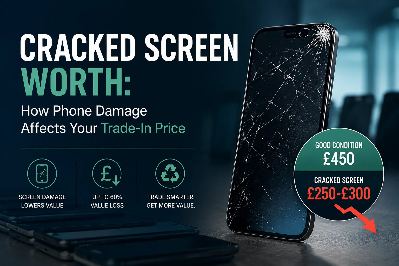 Cracked screen value comparison