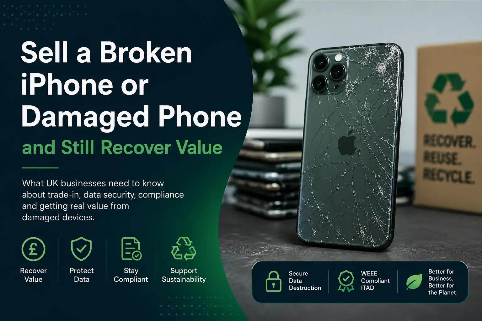 Sell broken phones, recover value